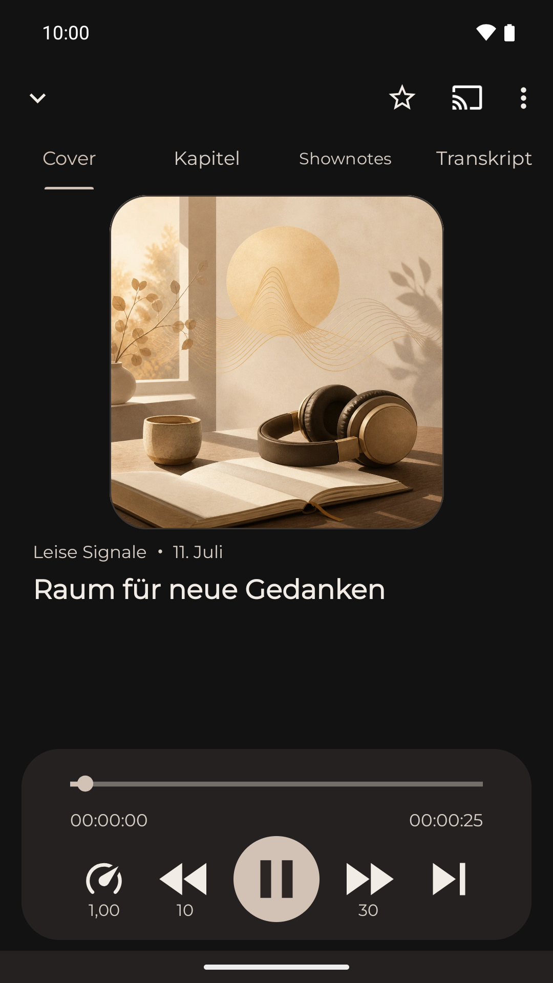 MH Podcasts player with cover, chapters, show notes and transcript
